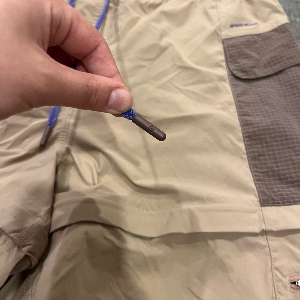 lululemon athletica Beige & Brown Track Joggers with Purple Drawcord - Picture 3 of 12